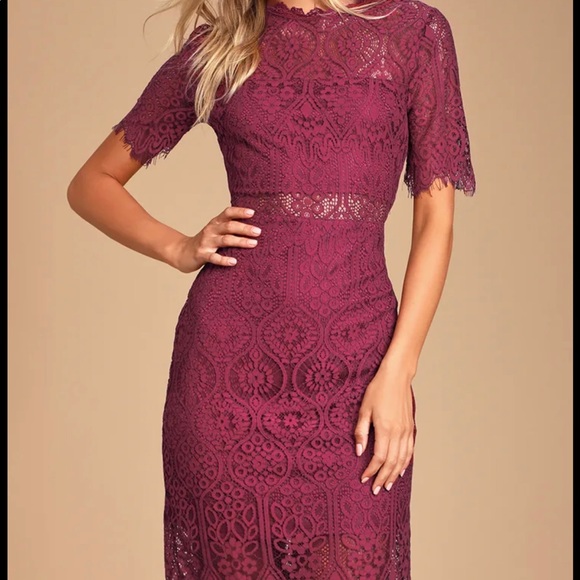 Lulus lace midi dress (out of stock on lulus!) - Picture 8 of 8